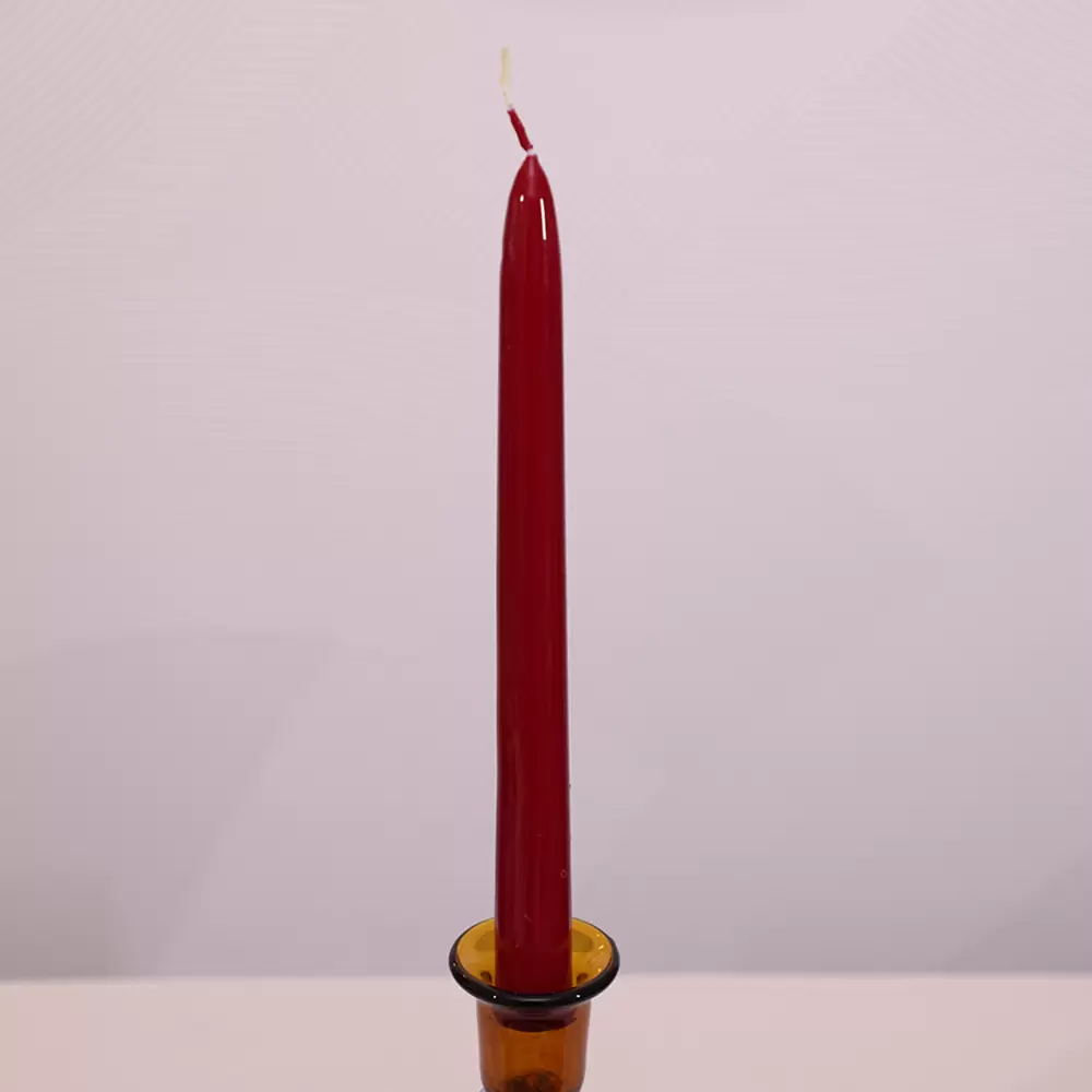 CANDLE H25 CONICO BORDEAUX